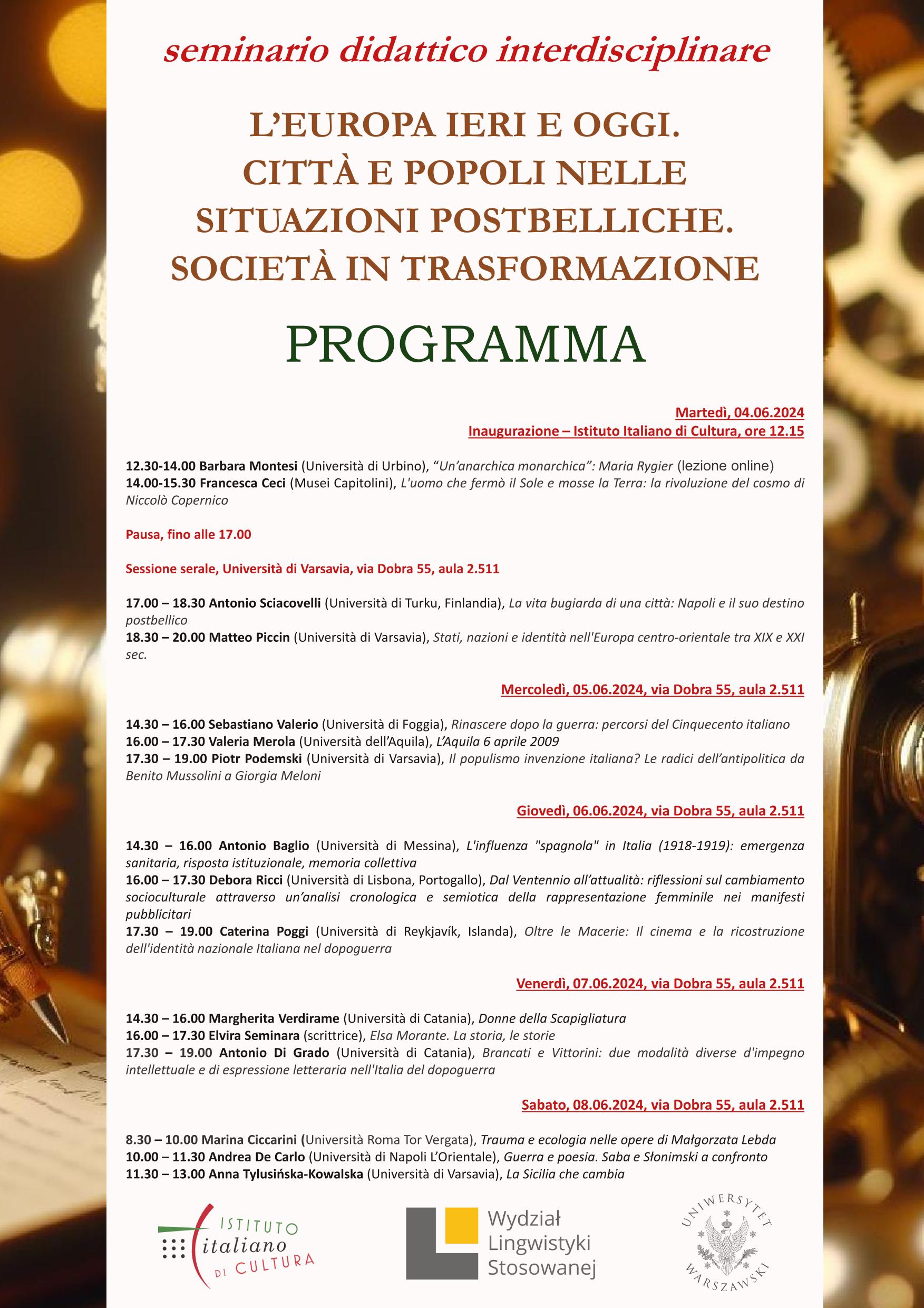 Program Seminarium